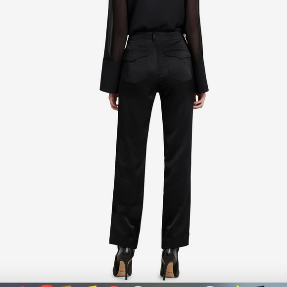 DKNY Black STRAIGHT-LEG ANKLE DRESS PANTS - Picture 8 of 14